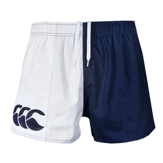 navy and white shorts