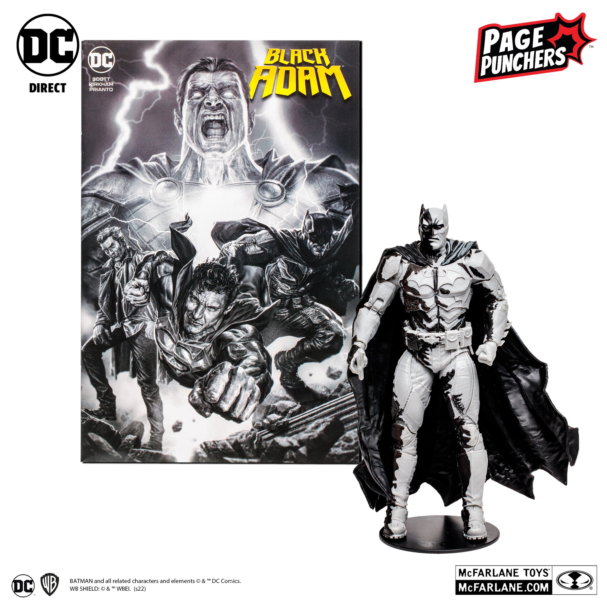 DC Comics Black Adam Comic Book with Batman Line Art Variant (Gold Lab –  Props & 