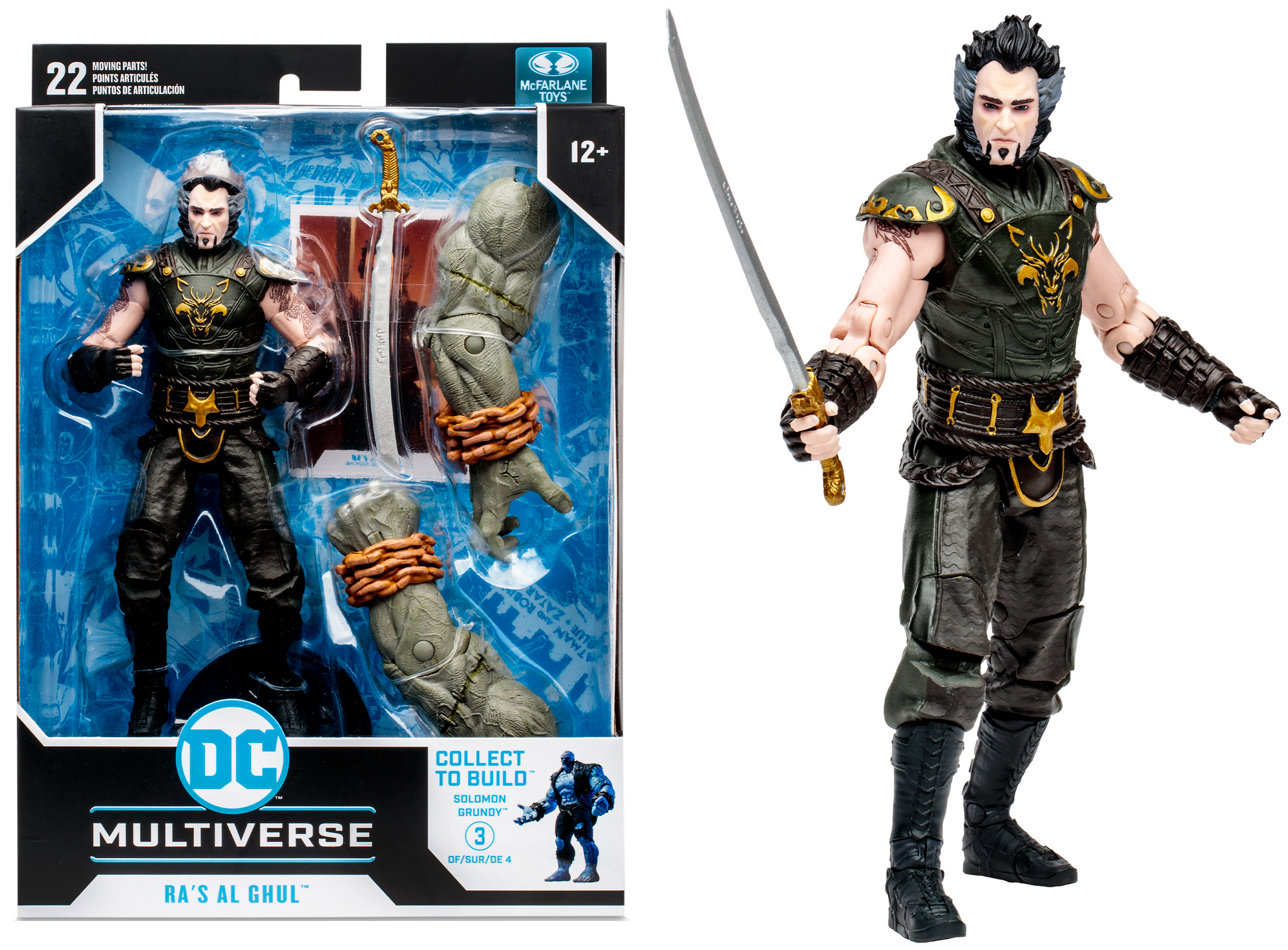 DC Multiverse Batman: Arkham City Ra's Al Ghul (Build a Figure - Solom –  Props & 