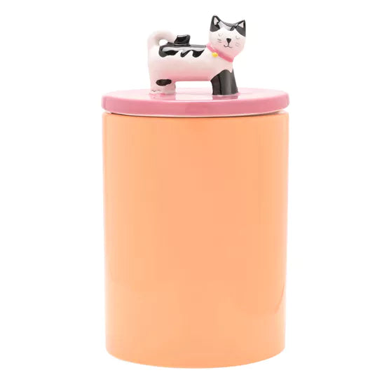 ceramic cat figurine storage jar ef65b342 dc7f 4ee9 9857 137aebbd61b7