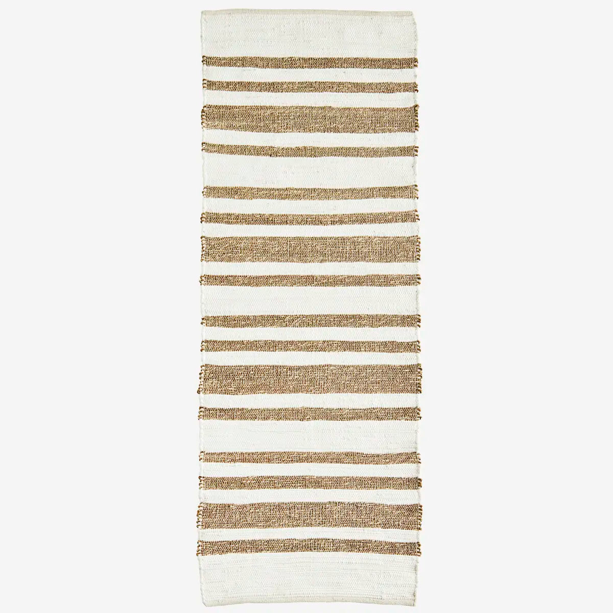 jute and white seagrass runner