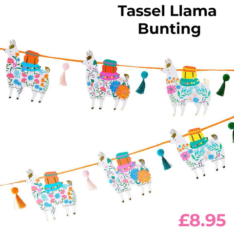 tassel llama bunting