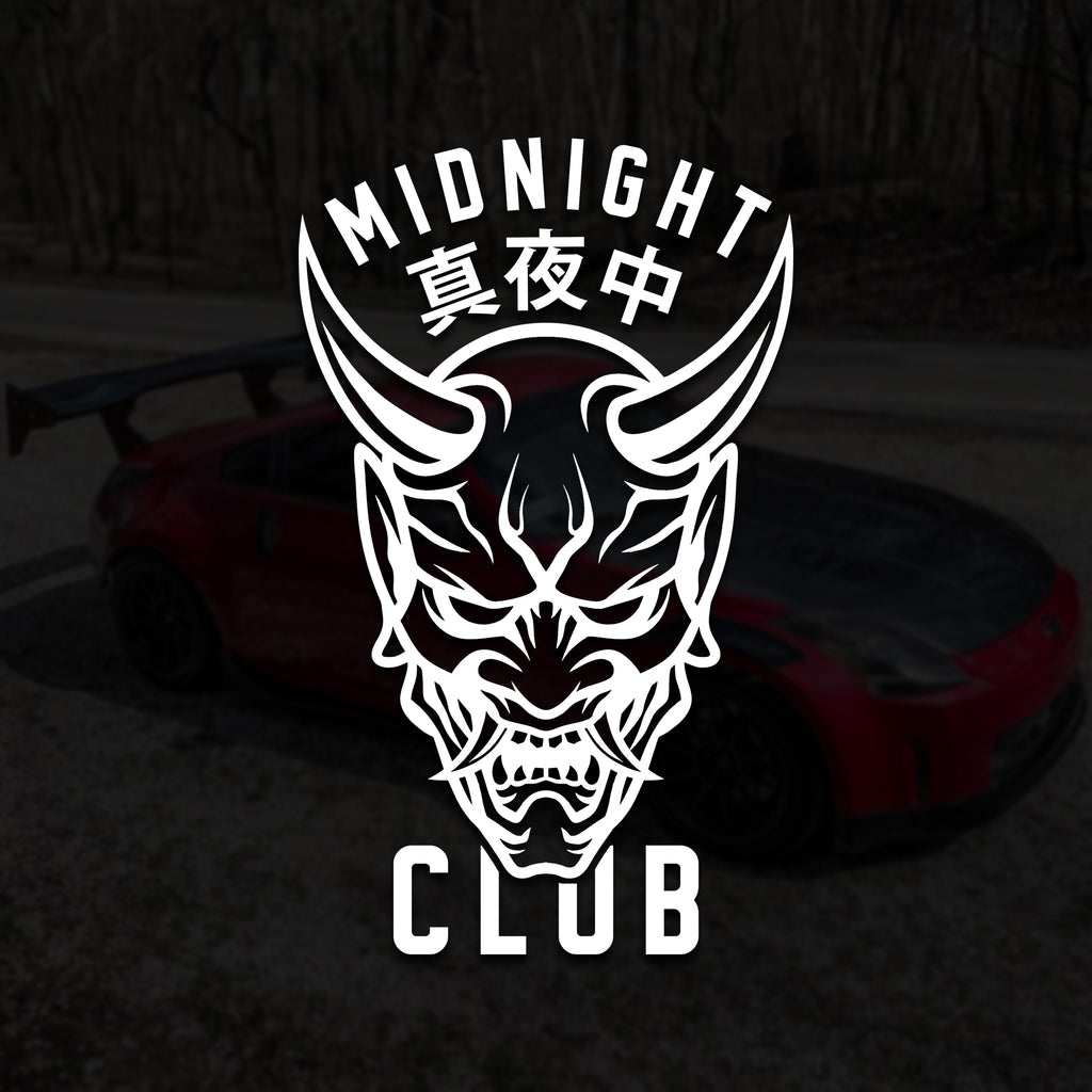 JDM Oni Mask Midnight Club Vinyl Decal | Samurai Japanese Exhaust Stre –  Quantum Pro Shop