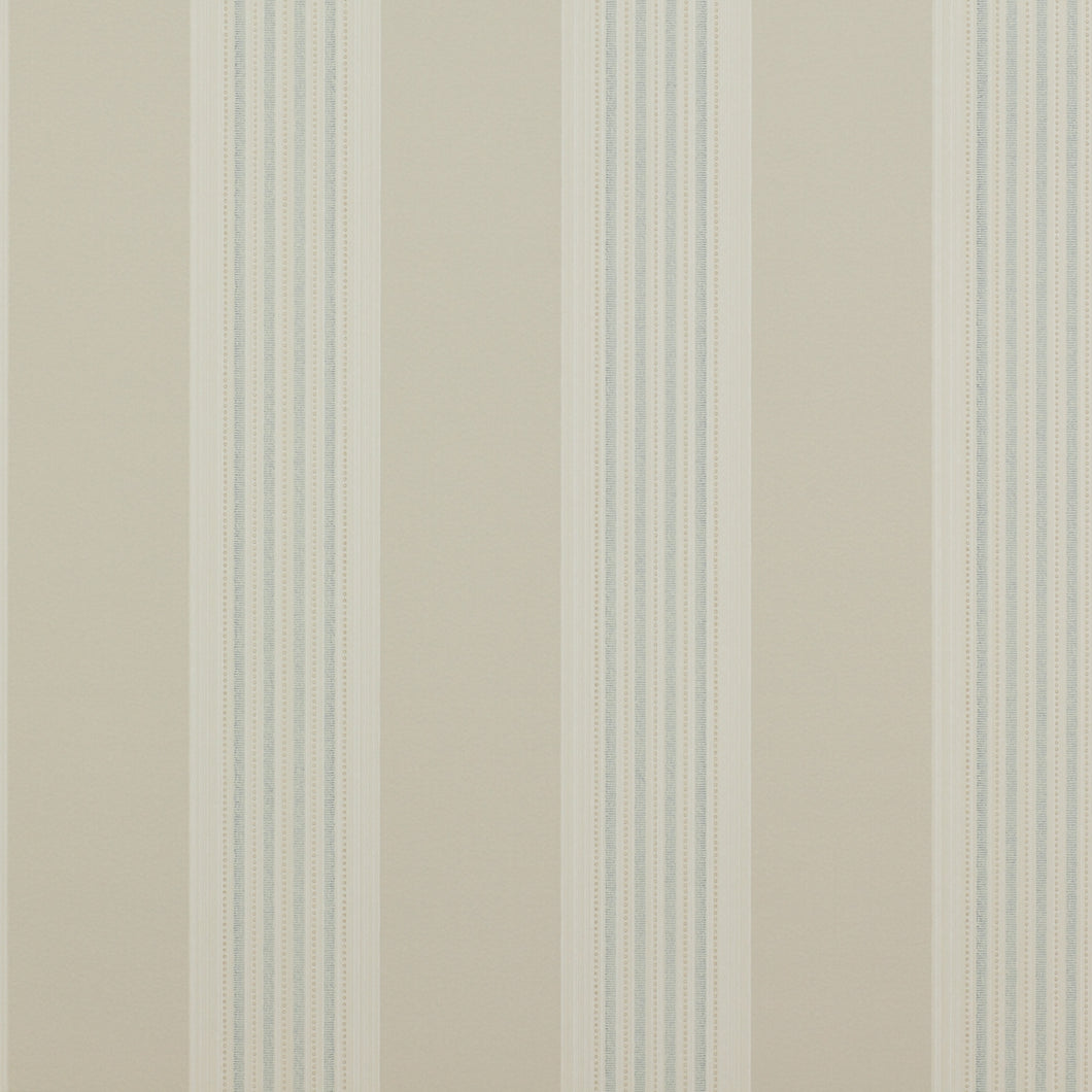 Colefax Fowler Tapet Tealby Stripe Beige/Blue