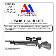 Air Arms S400  Airgun Air Rifle Gun Pistol Owners Manual