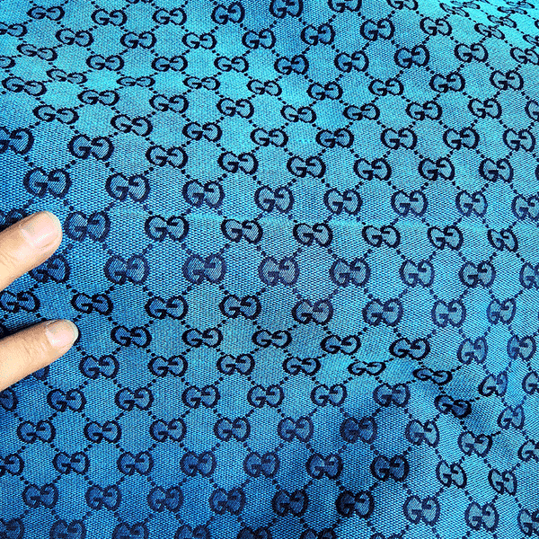 blue gucci fabric