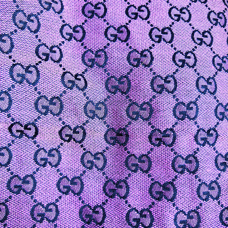 Purple Jacquard Designer Fabric By The Yard, GG Monogram Fabric For Custom  Air Force 1 – notallfabric