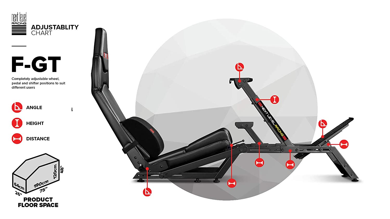 Next Level Racing F-GT Simulator Cockpit (NLR-S010) – Golchha