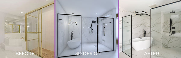 Deazly bathroom before after