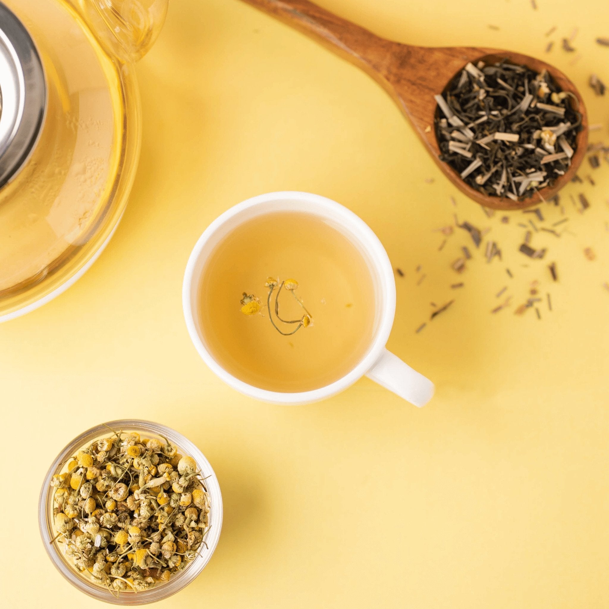 Premium Loose Leaf Herbal Tea | Green Chamomile by Mosi Tea