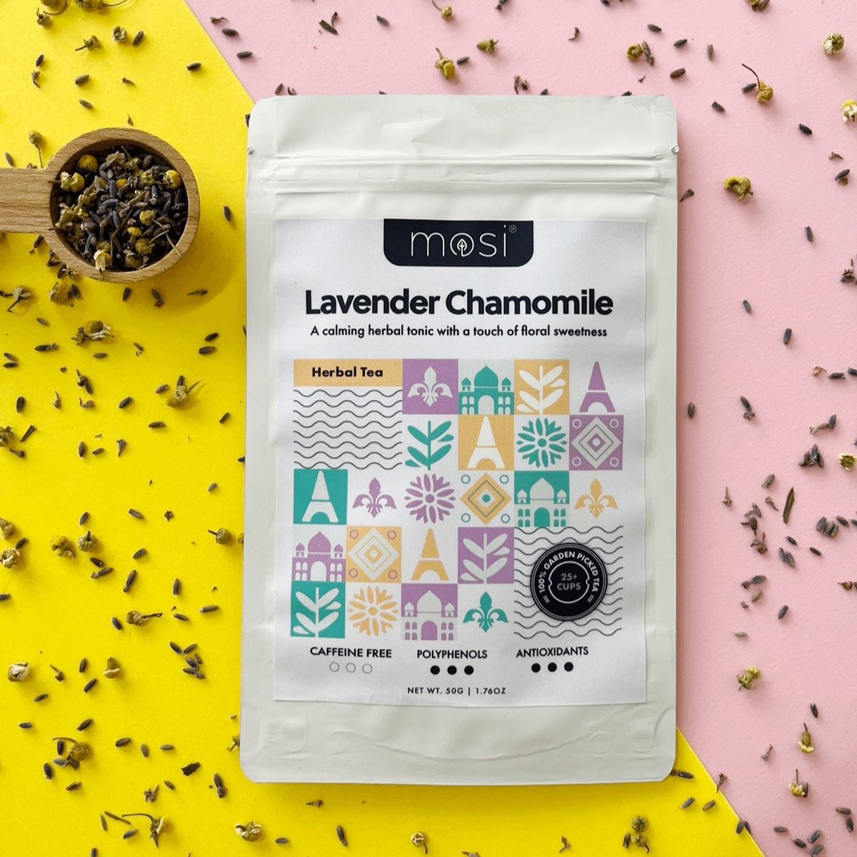 Premium Loose Leaf Herbal Tea | Lavender Chamomile by Mosi Tea