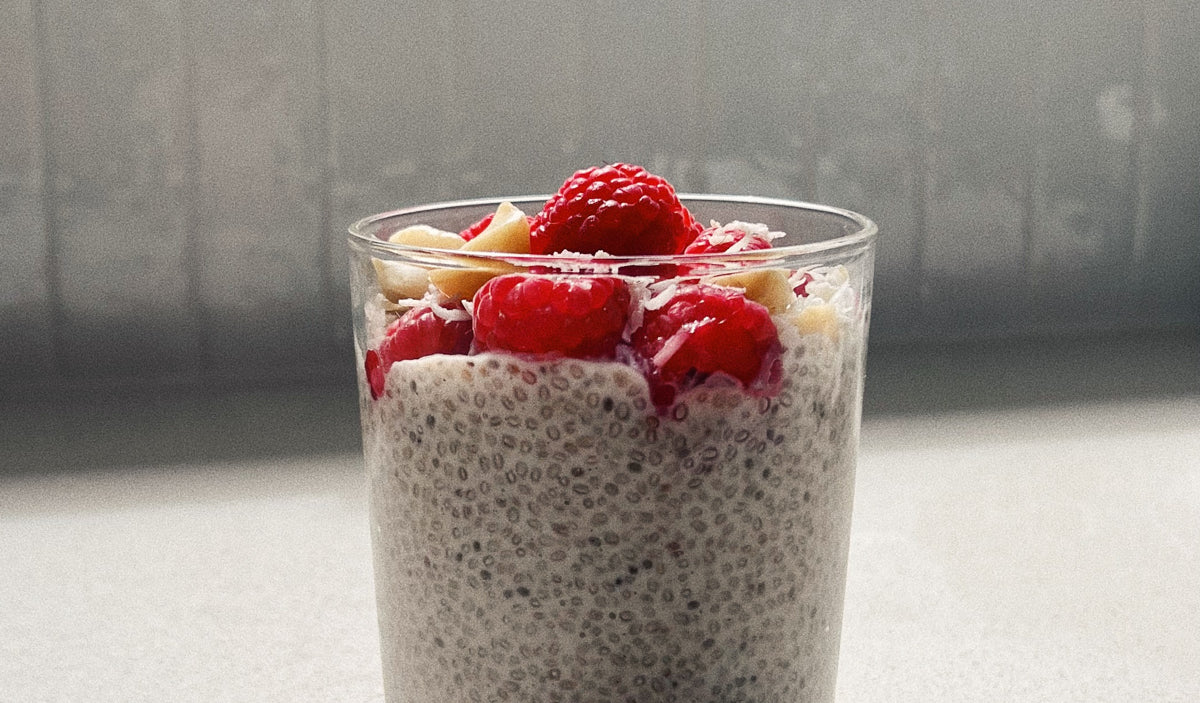 Chia Pudding with Raspberries