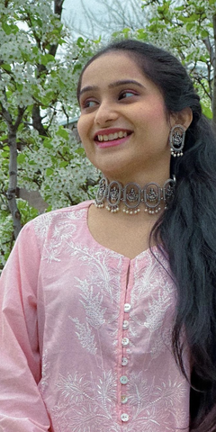 Oxidised Jewellery necklace set for U-Neckline Kurti