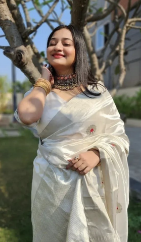 Oxidised Jewellery with Saree for Festival