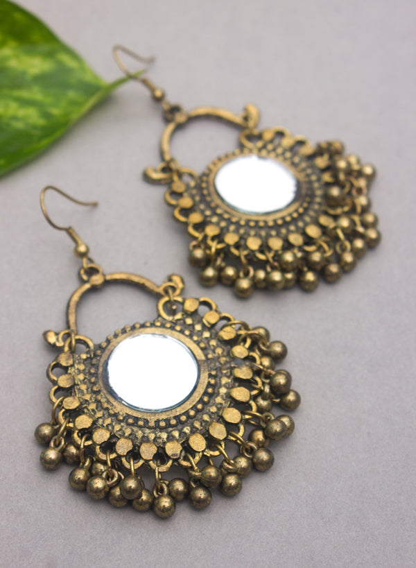 Silver Mirror Earrings – beadsnfashion