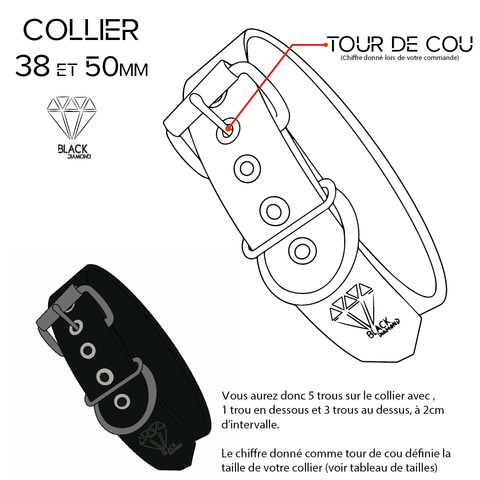 Mensuration Collier 50 et 38mm
