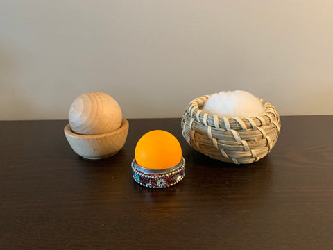 Ball in cup Montessori DIY