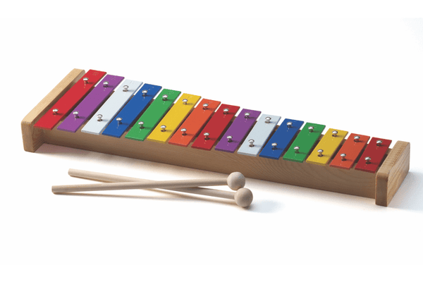 15-Tone Coloured Metal Xylophone