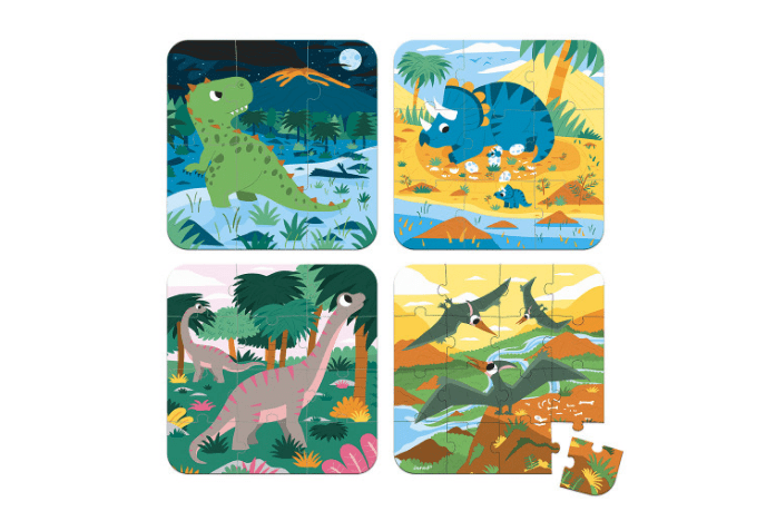Puzzles en bois Dinosaures - Vilac - 2611