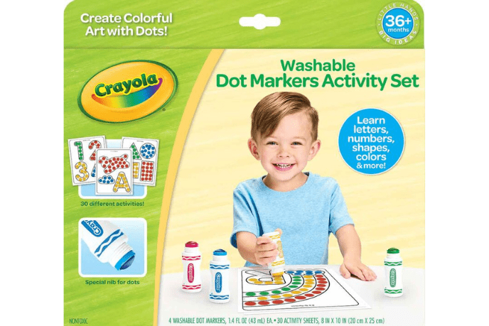 Jumbo Washable Dot Markers for Toddlers, (8 Pack Dabbers) - Easy Grip Bingo  Daubers 