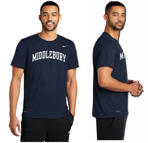 kin Land micro Nike Dri-Fit Middlebury T-Shirt (navy) – The Middlebury Shop