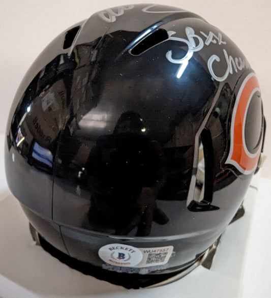 Chicago Bears Brian Urlacher Signed Salute To Service Mini Helmet Beck –  MVP Authentics