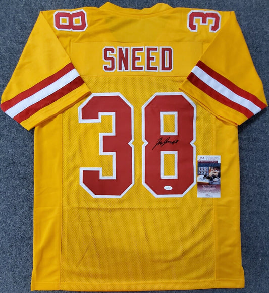 L'Jarius Sneed Signed Kansas City Red Football Jersey (JSA) — RSA