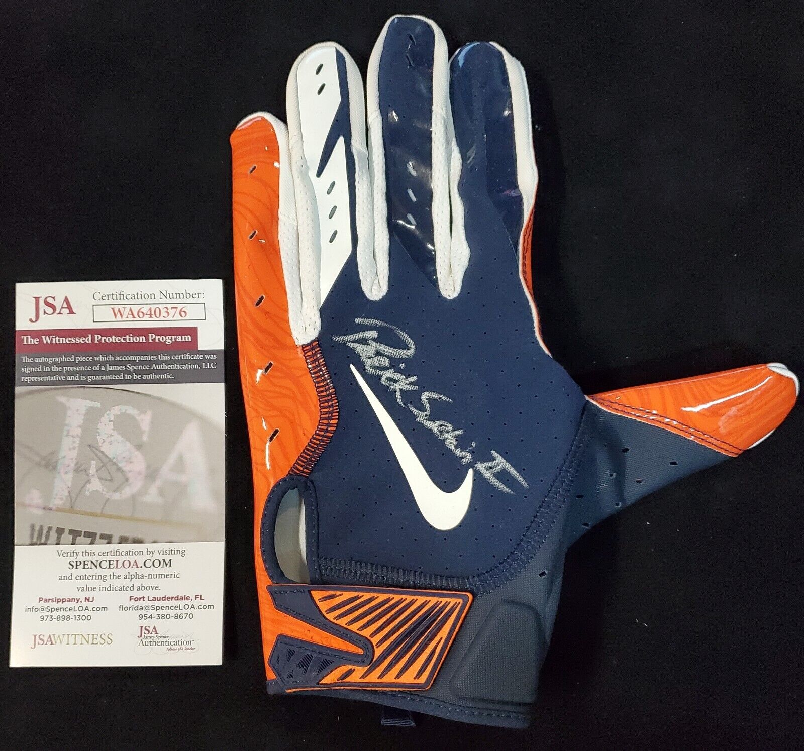 Denver Broncos Pat Surtain Ii Autographed Signed Glove Jsa Coa