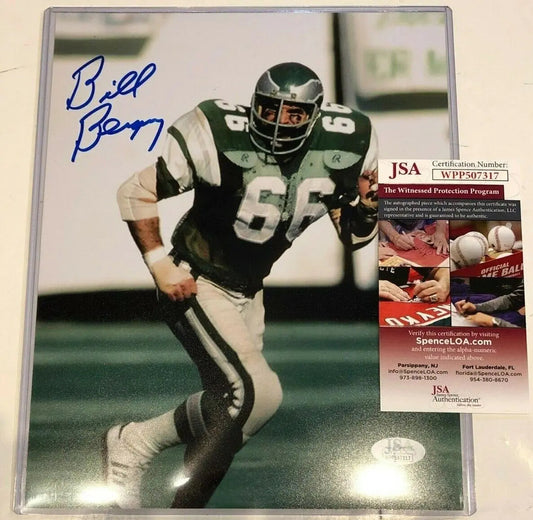 Philadelphia Eagles Bill Bergey Autographed Signed 11X14 Photo Jsa Coa