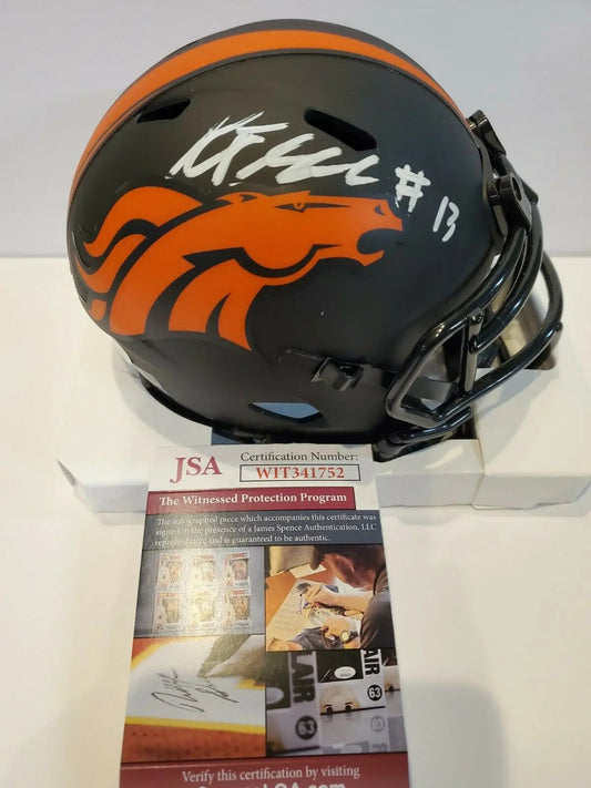 Denver Broncos Kj Hamler Autographed Inscribed Full Sz Lunar Rep Helme –  MVP Authentics