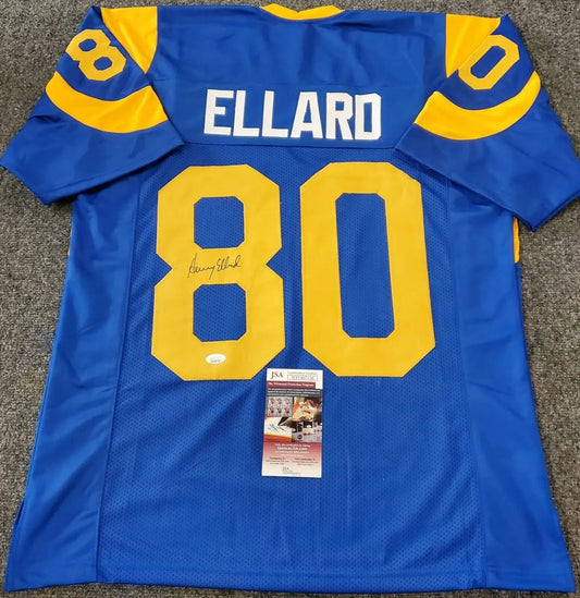 Henry Ellard Signed Los Angeles Rams Jersey (JSA COA) 3xPro Bowl