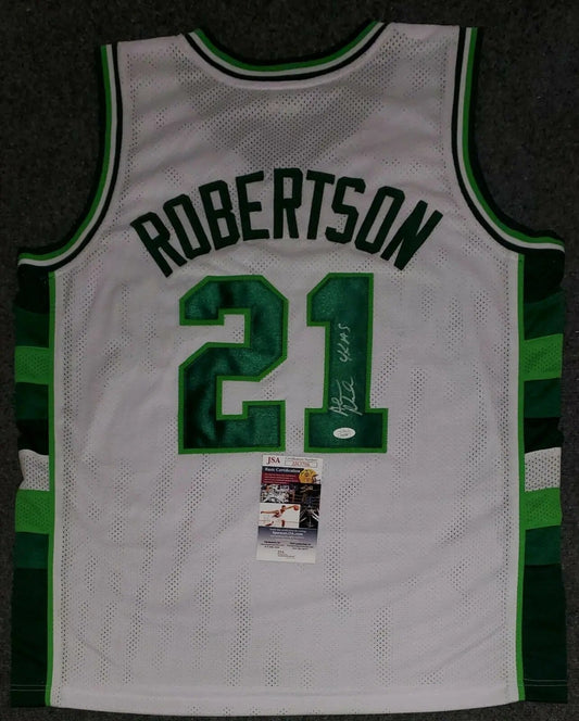 Press Pass Collectibles Robert Parish Authentic Signed Green Pro Style Jersey Autographed BAS Witnessed