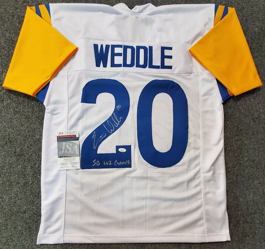 La Rams Eric Weddle Signed Inscribed Full Size Replica Speed