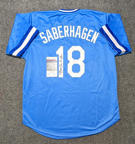 Bret Saberhagen Autographed Signed Autograph Custom Jersey - JSA