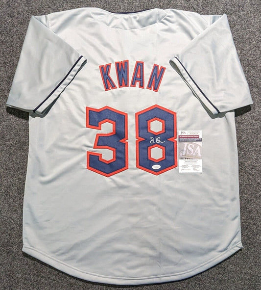 Steven Kwan Cleveland Guardians Signed Autographed White Custom Jersey –