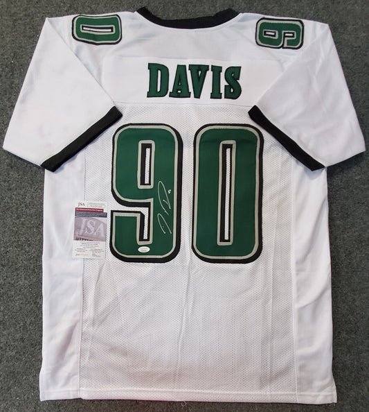 Philadelphia Eagles Michael Vick Autographed White Jersey JSA