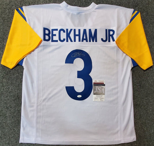 Odell Beckham Jr Signed NY Giants Football Jersey COA JSA