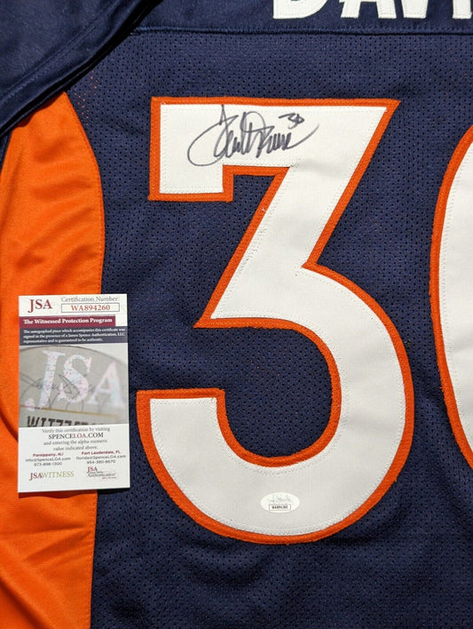 Terrell Davis Authentic Signed & Inscribed Pro Style Jersey Autographe