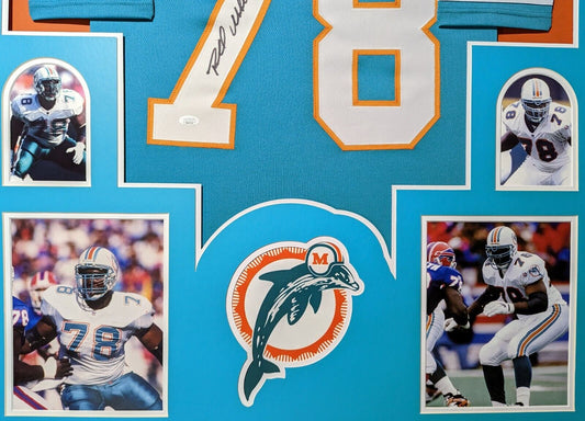 MIAMI DOLPHINS RICHMOND WEBB SIGNED TEAL CUSTOM