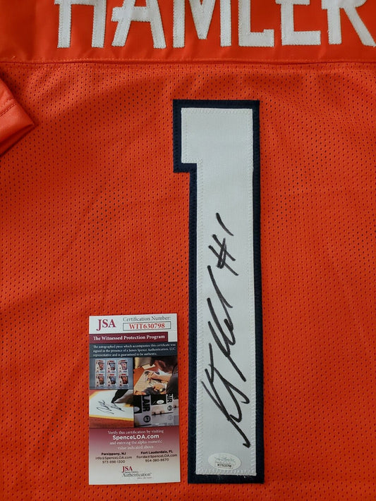 Javonte Williams Signed 35x43 Framed Denver Broncos Jersey (Beckett) 2 –