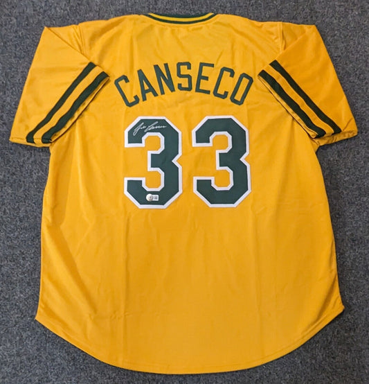 Oakland A's Jose Canseco Autographed Signed Jersey Beckett Holo