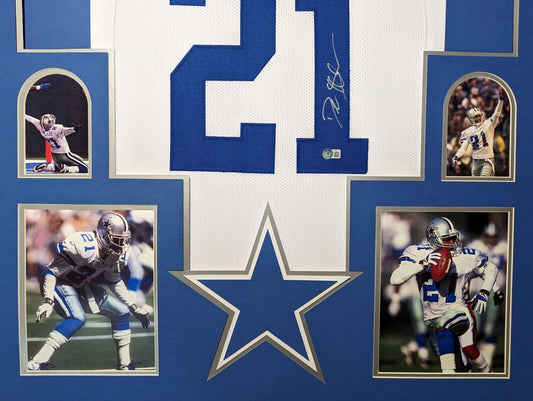 Michael Irvin Dallas Cowboys Signed White and Blue Pro Style Jersey (B —  Ultimate Autographs