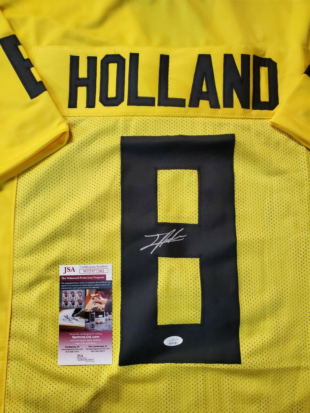 Jevon Holland Signed Miami Dolphins Jersey (JSA COA) 2021 2nd Round Draft  Pk DB