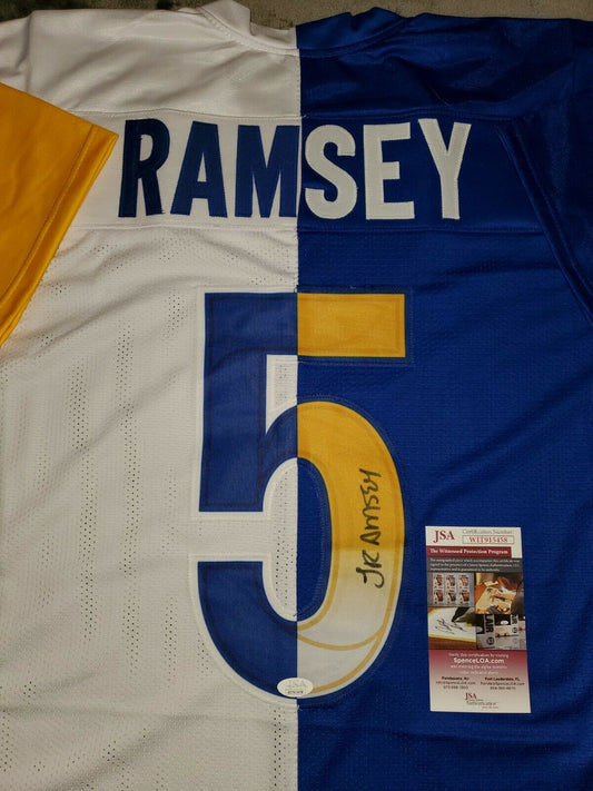 Jalen Ramsey Authentic Signed Blue Pro Style Jersey Autographed JSA Witness