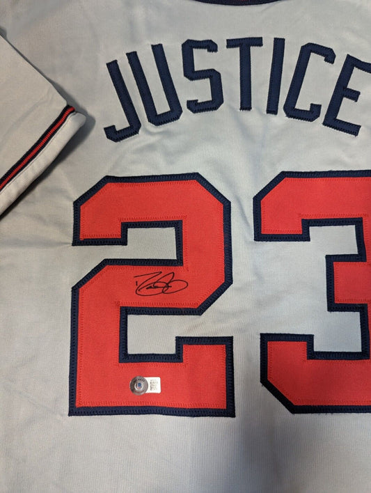 Atlanta Braves Andruw Jones Autographed Signed Jersey Beckett Holo