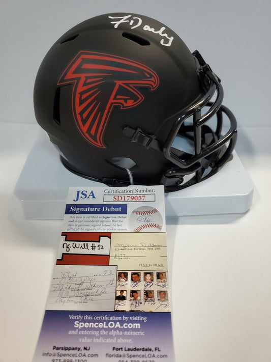 Michael Vick Signed Philadelphia Eagles Salute To Service Mini Helmet Bas  Coa