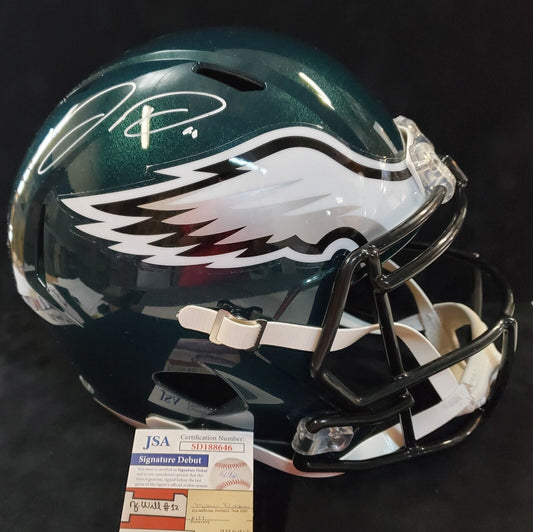 Philadelphia Eagles Nolan Smith Jr Autographed Signed Speed Mini