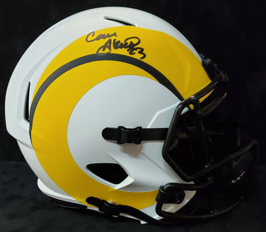 Los Angeles Rams Cam Akers Signed Full Size Replica Flash Helmet