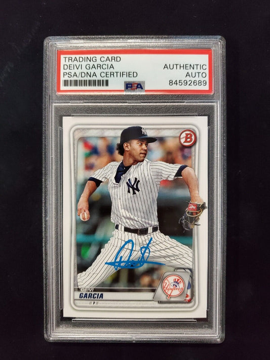 Oswald Peraza Autographed Topps Bowman Yankees Bp-50 Psa Slabbed – MVP  Authentics