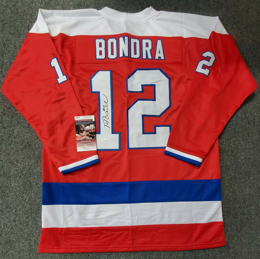 Gerry Cheevers Boston Autographed Hockey Jersey White (JSA) HOF Inscription  Included